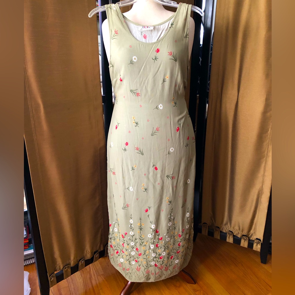R&K Originals Rayon Garden Of Flowers Bottom Dress